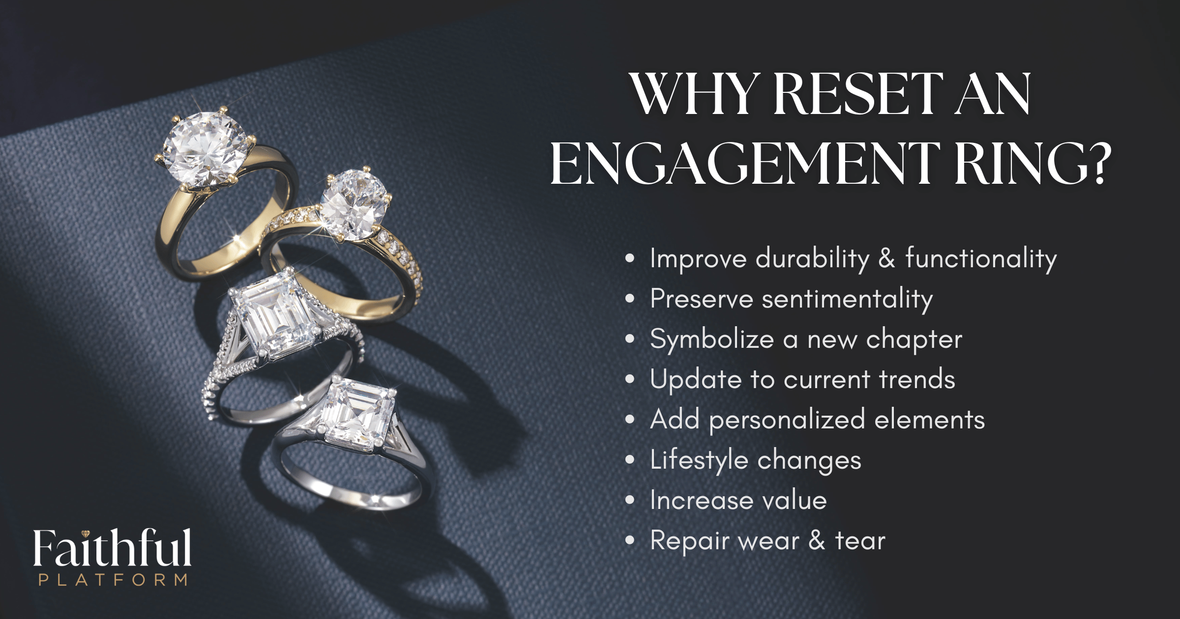 5 Stunning Before and After Engagement Ring Resets